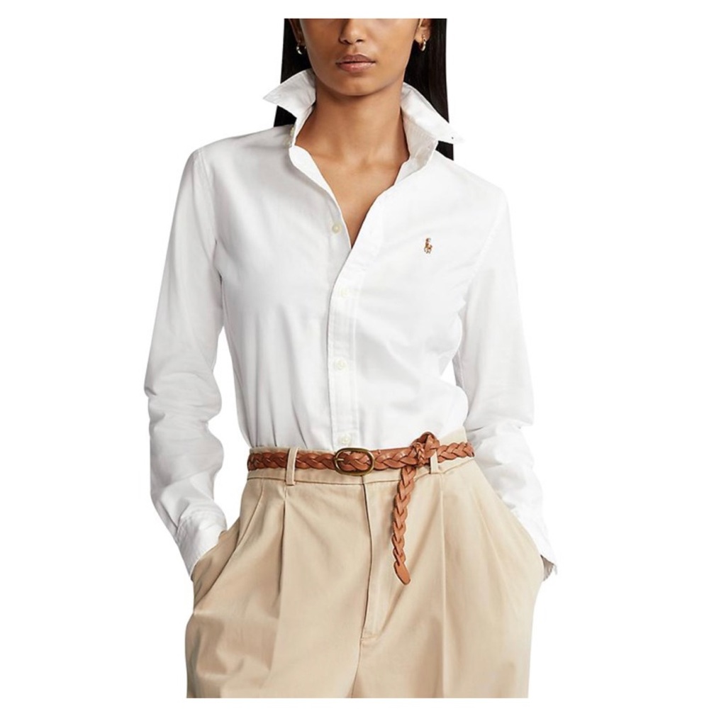 RALPH LAUREN White Button Up